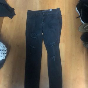 Black American eagle pants